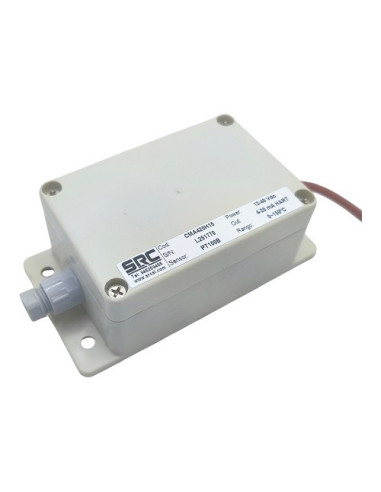 CAJA MURAL 100X68X50MM CON CONVERTIDOR HART ANALOGICO 4-20MA RANGO 0~150ºC CON PRENSAESTOPAS EN LATERALES