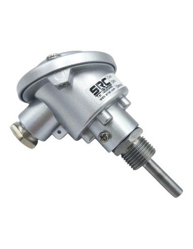 SONDA PT100A Ø 6X50MM ROSCA G1/2" CABEZA KD CONEXION 3 HILOS RANGO -50+250ºC