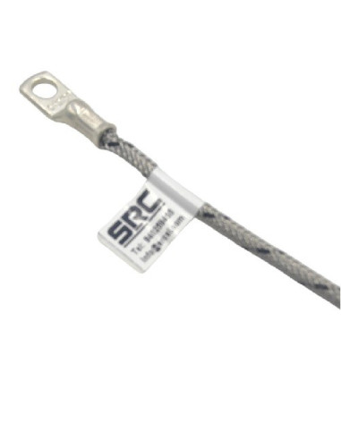 TERMOPAR AISLADO TIPO "J" TERMINAL 40/50 SALIDA CABLE SILICONA LONGITUD 1 METRO CON TERMINALES CONEXION RANGO -50+200ºC