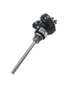 SONDA PT100B Ø 8 X 100 MM ROSCA G1/2" CABEZA KBS CONEXIÓN 3 HILOS RANGO -50+250ºC