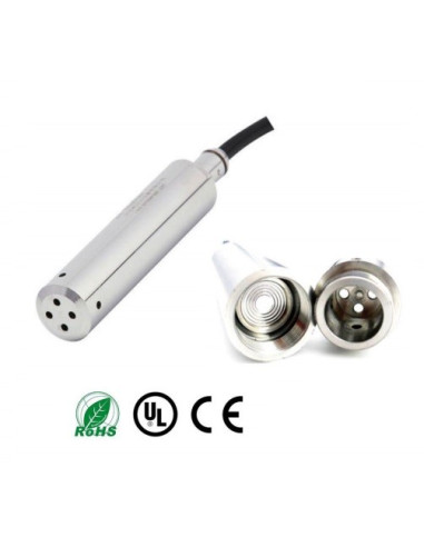 TRANSDUCTOR DE NIVEL SUMERGIBLE 10 METROS TP220B-10mH2O SALIDA 4-20mA CON CABLE CONEXION LONGITUD 12M