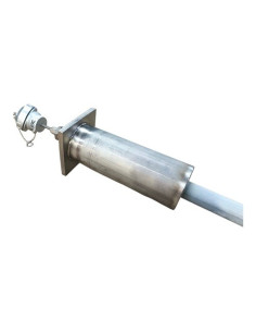 FUNDA FCSN28900 CON SOPORTE INOX Ø 73X200 MM, SOPORTE APOYO 100 X 100 X10MM CON RELLENO DE FIBRA AISLANTE Y  TERMOPAR INCLUIDO R