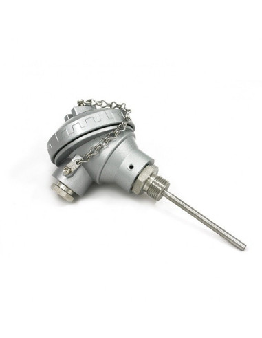 SONDA PT100B Ø 6X700MM ROSCA G1/2" CABEZA KS CONEXION 3 HILOS RANGO -50+250ºC