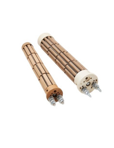 RESISTENCIA CANDELA CERAMICA TRIFASICA Ø 36 X 1000 MM 1000W 230/400VAC CON TORNILLOS DE CONEXION M6