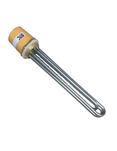 RESISTENCIA HORQUILLA TRIFASICA ROSCA G1-1/2" LONGITUD 200 MM AISI304 3000W 230/400VAC CON CAPERUZA PROTECCION ESTANDAR.
