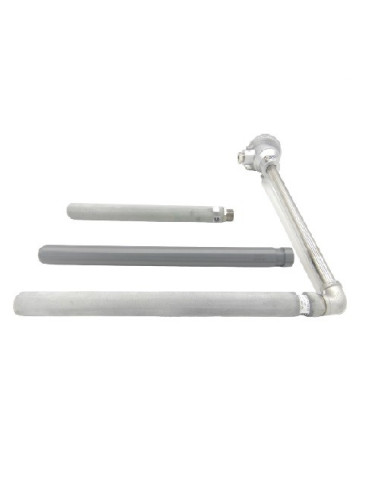 CAÑA PIROMETRICA TIPO "K" SIMPLE LONGITUD 900X400 MM CON FUNDA REFORZADA FCSN28900R1/2 CABEZA KN RANGO -50+900ºC