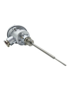 SONDA PT100B Ø 6X30MM CON SOPORTE Ø 10X165 MM CABEZA KS CONEXIÓN 2 HILOS RANGO -70+600ºC