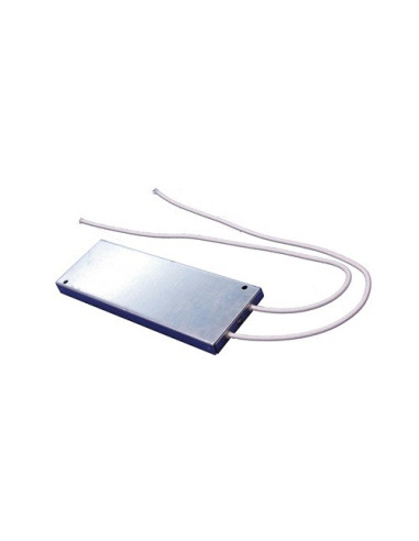 RESISTENCIA CHAPA PLANA AISI316 50X30X4MM 125W 110VAC SALIDA CABLE 400 MM ( SALIDA CABLE PARTE SUPERIOR)
