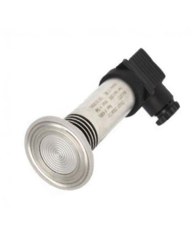 TRANSDUCTOR DE PRESION TP214 MEMBRANA PLANA 0-25 BAR SALIDA 4-20mA CONEXION CLAMP PRECISIÓN +/- 0,5% F.S. CONECTOR DIN43650 A