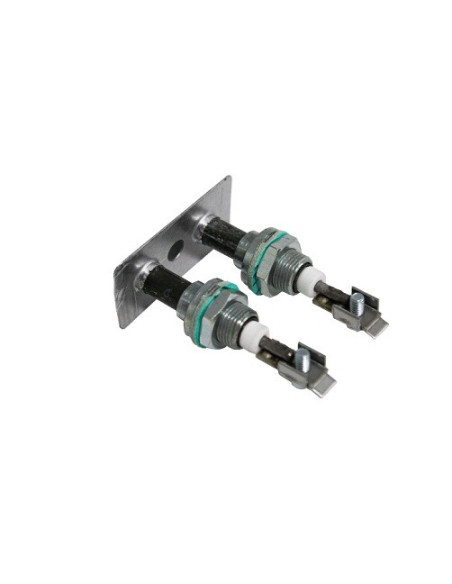 RESISTENCIA ALETAS 50x25MM LONGITUD 400MM 1500W 230VAC CON RACOR M12