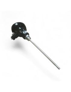 SONDA PT100B Ø 8X210MM ROSCA G1/2" CABEZA KB CON CONVERTIDOR 4-20mA RANGO 0+300ºC