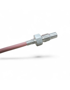 LOTE 25 UNIDADES 43124450 SONDA PT100B AISI 316L ROSCA M10 LONGITUD 38MM SALIDA CABLE SILICONA LONGITUD 1 METRO CON CONECTOR MOLEX 2 PINES RANGO -50+180ºC
