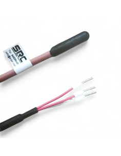 LOTE 25 UNIDADES 540003 SONDA PT100A Ø 6X30MM PLASTICA SALIDA CABLE SILICONA LONGITUD 1 METRO CONEXION 3 HILOS RANGO -50+150ºC