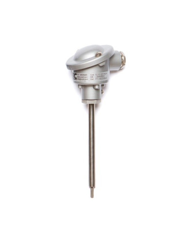 SONDA PT100B DOBLE Ø 6X830MM ROSCA G1/2" CABEZA KD CONEXION 3 HILOS RANGO -50+250ºC
