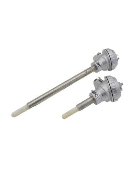 CAÑA PIROMETRICA TIPO "K" SIMPLE LONGITUD 350 MM CONCERAMICA Ø 15 X 300 Y SOPORTE METALOCO Ø 20 X 50 MM CABEZA KN