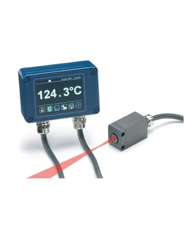 SENSOR DE INFRARROJOS PYROCUBE DETECCION 1,6 MM A 35 MM SALIDA 4-20 MA CON 2 MTRS CABLE CONEXION