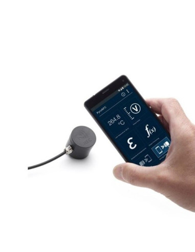 SENSOR DE INFRARROJOS PYRONFC OPTICA 15:1 . salida 0-5/0-10VDC. Alarma colector abierto. Comunicacion wireless NFC y cable comun