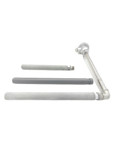 CAÑA PIROMETRICA TIPO "K" SIMPLE LONGITUD 1000 X 700 MM ACODADA CON FUNDA FCSN2817900 CABEZA KN RANGO-50+900ºC