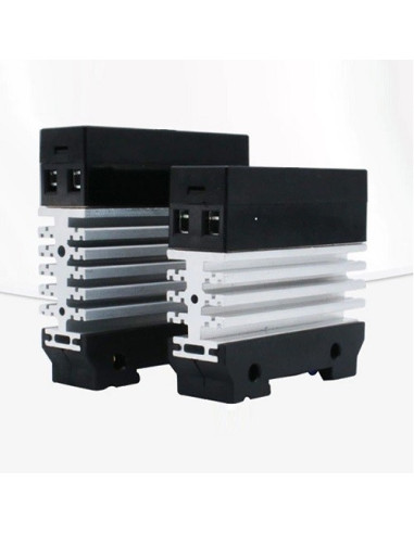 RELE DE ESTADO SOLIDO CON DISIPADOR SLIM FIT (22 MM) ENTRADA 3-33VDC 80A 24-480VAC