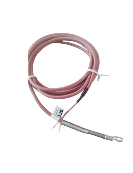 SONDA PT100B TERMINAL 40-50 SALIDA LINEA CABLE SILICONA LONGITUD 2,5 METROS CONEXION 2 HILOS RANGO -50+200ºC