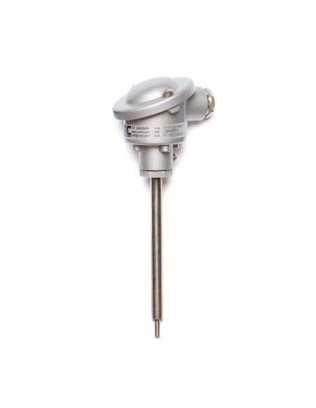 SONDA PT100B DOBLE Ø 6X1000MM CABEZA KD CONEXION 2+2 HILOS RANGO -50+250ºC