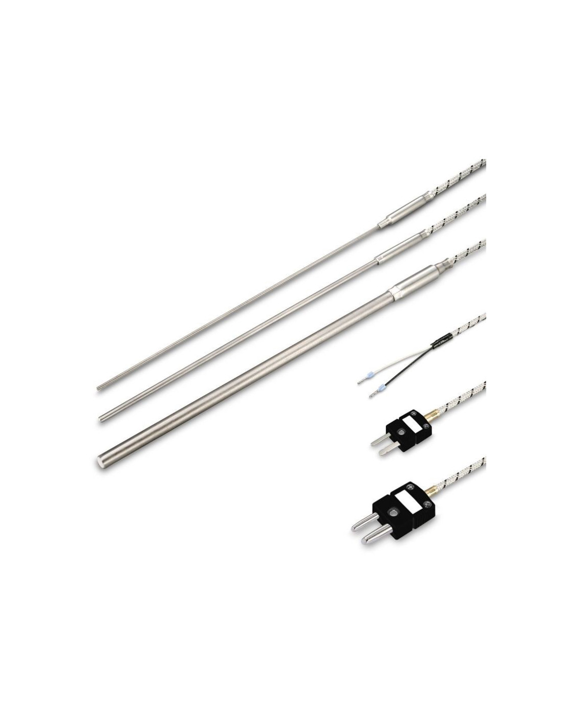 TERMOPAR ENCAMISADO TIPO "J" Ø 3 X 100 MM SALIDA CABLE MF LONGITUD 3 ...