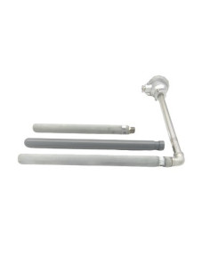 CAÑA PIROMETRICA TIPO "K" SIMPLE LONGITUD 570 X 500 MM. CON FUNDA REFORZADA FCSN28500R1/2  CABEZA KN. RANGO -50+900ºC