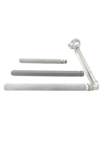 CAÑA PIROMETRICA TIPO "K" SIMPLE LONGITUD 800 X 700 MM CON FUNDA REFORZADA FCSN28800R1/2 CABEZA KN RANGO -50 + 900 ºC