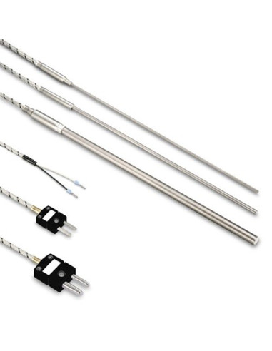 TERMOPAR ENCAMISADO TIPO "J" Ø 6X350MM CON CONECTOR MACHO ESTANDAR RANGO -50+600ºC