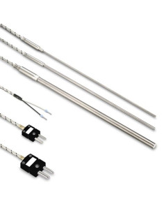 TERMOPAR TIPO "J" Ø 6 X 100 MM CON CONECTOR MACHO ESTANDAR