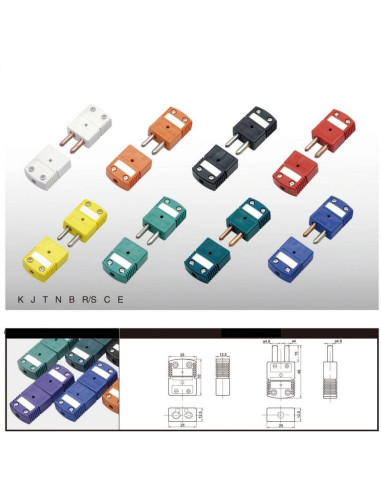 CONECTOR ESTANDAR DOBLE TIPO "K" MACHO