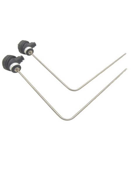 SONDA PT100B Ø 6X1150X160MM ACODADA 90º CABEZA KBS CONEXION 3 HILOS RANGO -50+180ºC