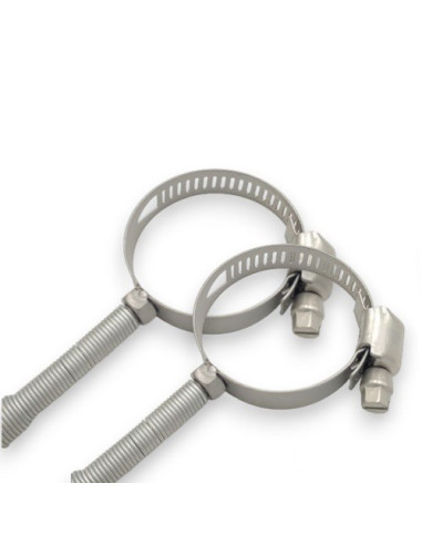 SONDA PT100B BRIDA INOX 60/80 AJUSTABLE SALIDA CABLE SILICONA LONGITUD 200MM CONEXION 3 HILOS RANGO -50+180ºC