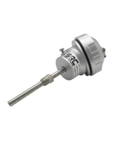 SONDA PT100B Ø 6X75MM ROSCA G1/8 A 40MM CABEZA KS CONEXIÓN 3 HILOS RANGO -50+250ºC