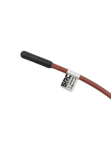 SONDA NTC 1,5KOHM  3950k 1% Ø 6 X 30 MM PLASTICA IP68 SALIDA CABLE SILICONA LONGITUD 2 METROS CONEXION 2 HILOS RANGO -50+150ºC