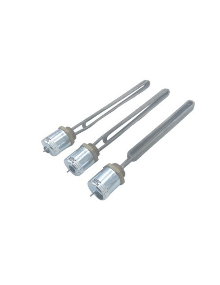 RESISTENCIA HORQUILLA MONOFASICA TRIPLE VUELTA G1-1/4" LONGITUD 200MM 1000W 230VAC