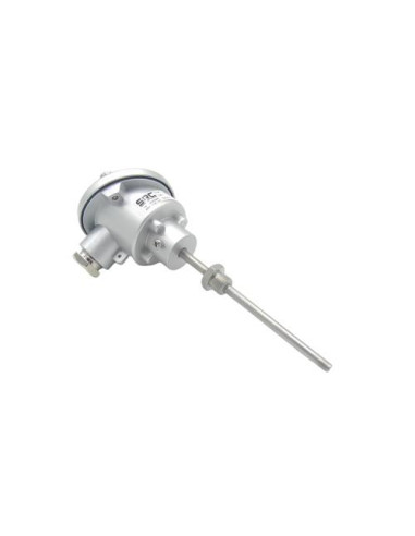 SONDA PT100B DOBLE Ø 6X50MM ROSCA G1/2" CABEZA KD CONEXION 3 HILOS RANGO -50+250ºC