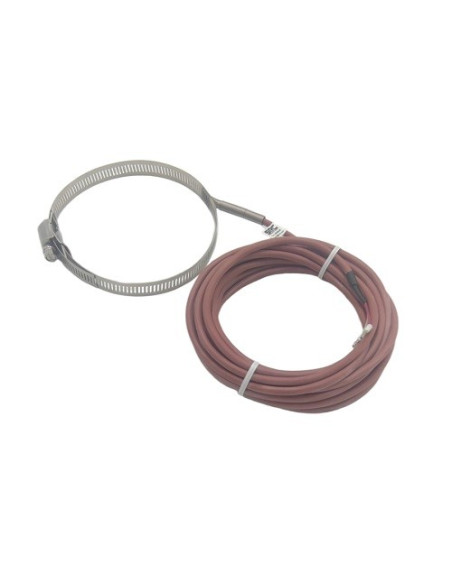SONDA PT1000B BRIDA INOX 100-120 SALIDA CABLE SILICONA LONGITUD 5 METROS CONEXION 2 HILOS RANGO -50+180ºC