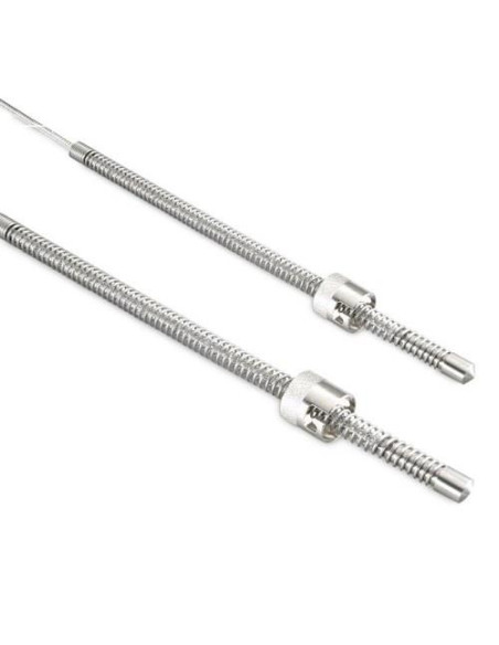 TERMOPAR BAYONETA TIPO "K" MODELO 19 CON PUNTA Ø 5 X 14 MM SALIDA CABLE SILICONA LONGITUD 1 METRO RANGO -50+200ºC