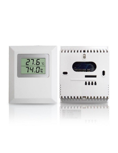 TRANSMISOR DE HUMEDAD 0-100% Y TEMPERATURA AJUSTABLE SALIDA ANALOGICA 4-20 MA CON DISPLAY DIGITAL