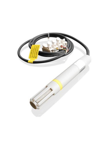 SENSOR DE HUMEDAD  0-100% SALIDA 0-10VDC ALIMENTACION 9-32VDC CABLE CONEXION 2 METROS CON BRIDA SOPORTE SENSOR SUPERFICIE