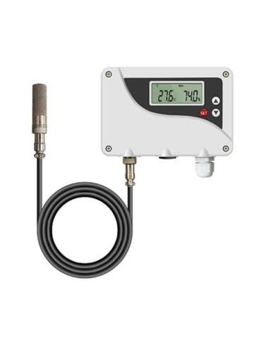 SENSOR DE HUMEDAD Y TEMPERATURA  SALIDA 4-20 MA CON DISPLAY DIGITAL RANGO-20+120ºC/0-100% HR CON SENSOR HT SALIDA CABLE 2 METROS