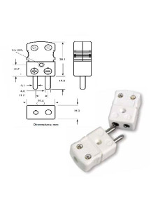 CONECTOR CERAMICO HEMBRA ESTANDAR TIPO "B" ALTA TEMPERATURA  (650ºC)