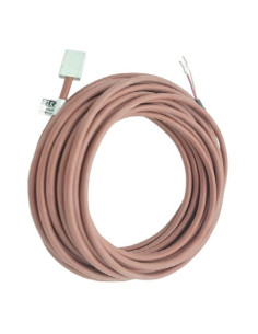 SONDA PT1000A SUPERFICIE  Ø 20X12X6MM SALIDA CABLE SILICONA LONGITUD 20 METROS CONEXION 3 HILOS RANGO -40+150ºC