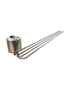 RESISTENCIA BLINDADA MONOFASICA PARRILLA AISI316 ACODADA  Ø 8X890X96X45 MM 2000W 380VAC CON RACOR Y TAPA Ø 52 MM