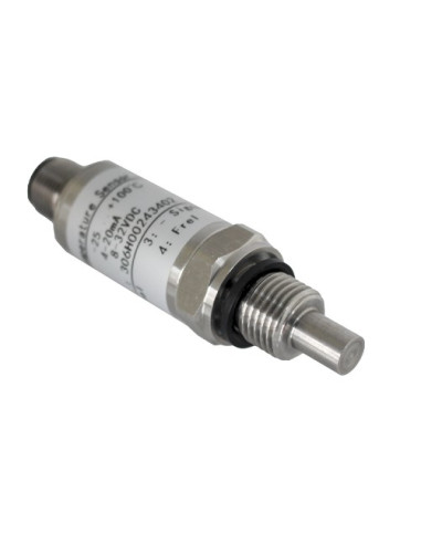 SONDA PT1000 Ø 6X50MM ROSCA G1/2" INMERSION SALIDA 4-20 MA RANGO -50+150ºC CON CONECTOR M12