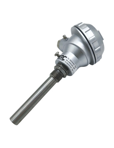 SONDA PT100B Ø 16X90MM ROSCA G1/2" CABEZA KN CONEXIÓN 3 HILOS RANGO -50+400ºC