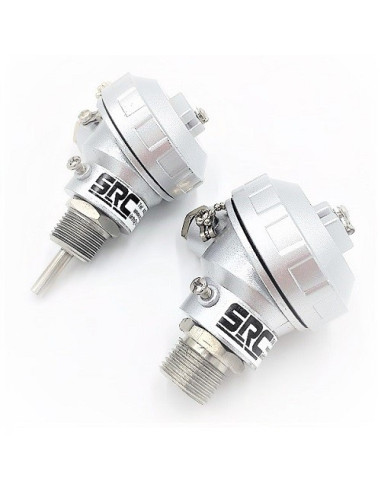SONDA PT100B Ø 6X235MM ROSCA G1/4" CABEZA KS CONEXION 3 HILOS RANGO -50+400ºC