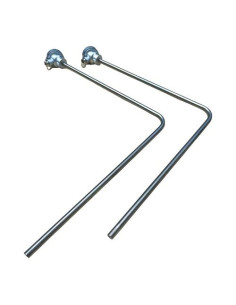 CAÑA PIROMETRICA TIPO "K" AISI 316 Ø 12X500X600MM ACODADA CABEZA KS RANGO -50+800ºC