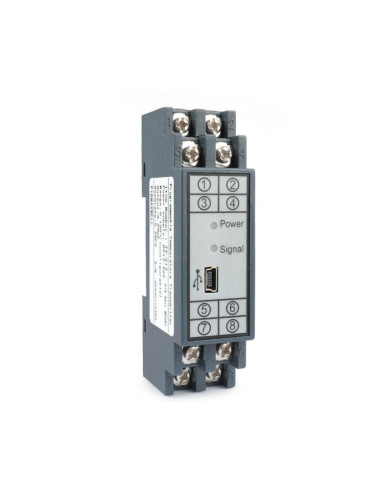 CONVERTIDOR RAIL DIN NO AISLADO ENTRADA PT100 RANGO-50+100ºC SALIDA 4-20 MA PROGRAMABLE VIA PC Y SMARTPHONE ANDROID